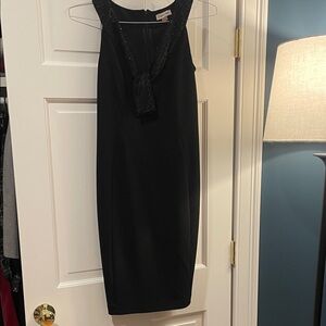 Calvin Klein Elegant Black Midi Dress